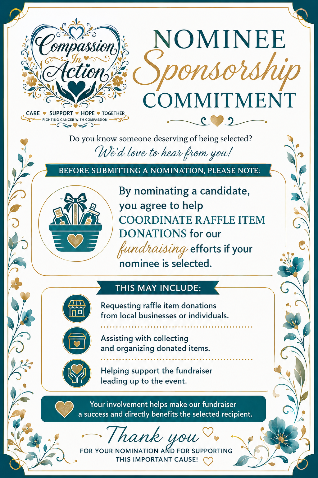 Nominee Sponsorship Commitment